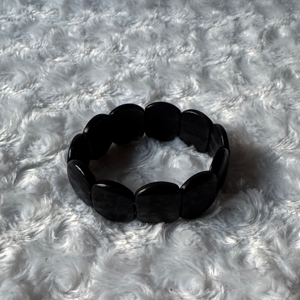 Black Beaded Bracelet